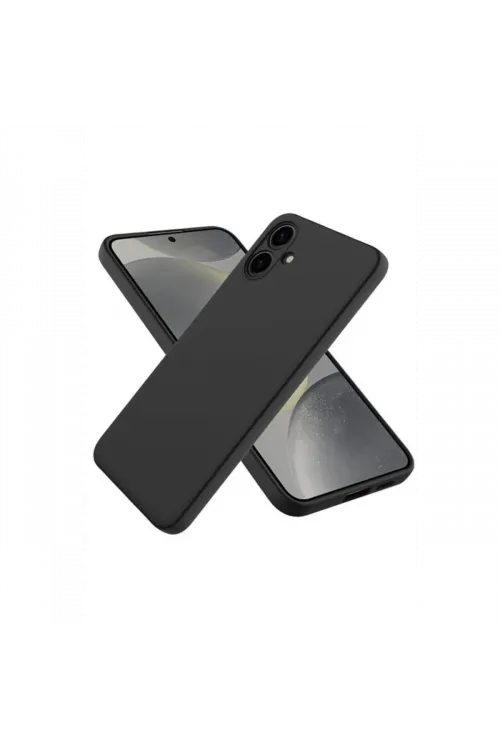 Samsung Galaxy A06 Kılıf First Silikon - Siyah