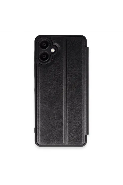 Samsung Galaxy A06 Kılıf Flip Cover - Siyah