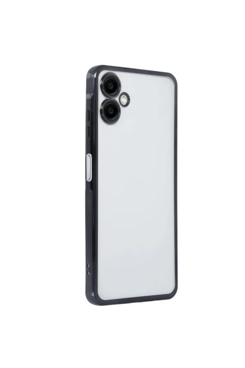 Samsung Galaxy A06 Kılıf Razer Lensli Silikon - Siyah