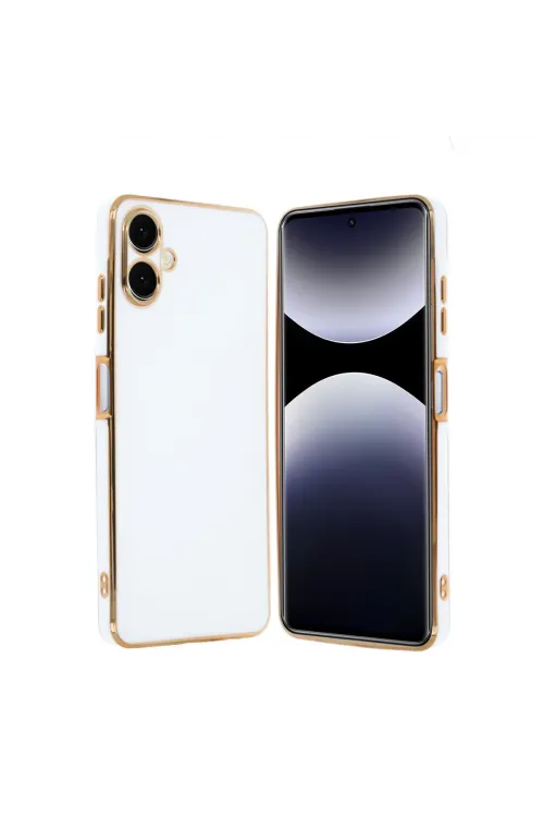 Samsung Galaxy A06 Kılıf Volet Silikon - Beyaz