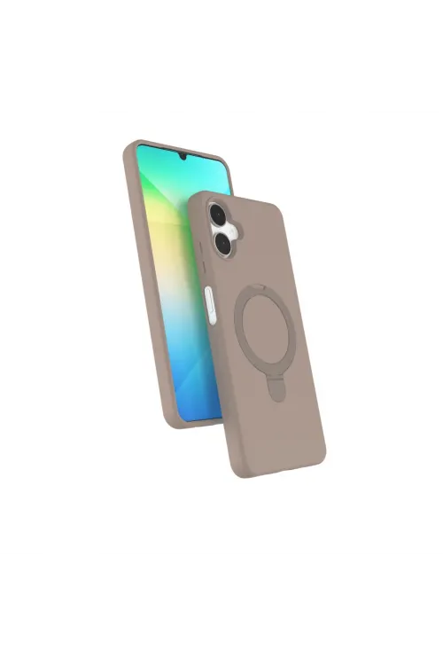 Samsung Galaxy A06 Regal Magsafe Standlı Kapak - Çöl Titanyum