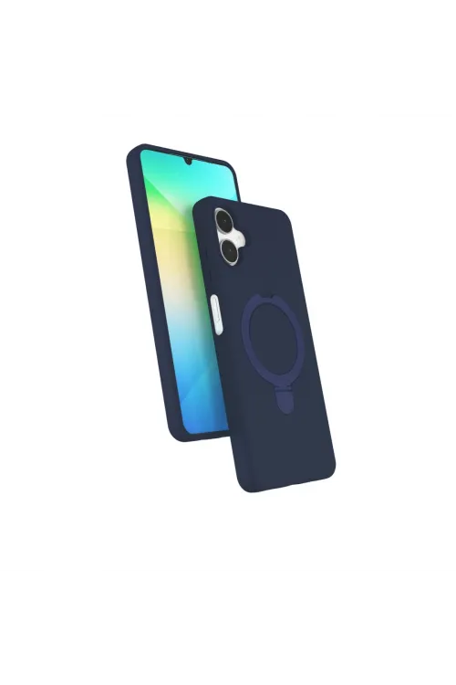 Samsung Galaxy A06 Regal Magsafe Standlı Kapak - Lacivert