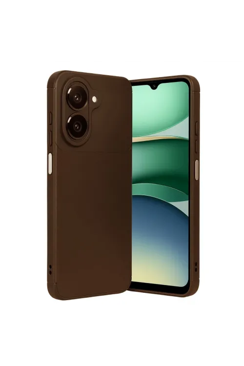 Samsung Galaxy A07 4g Auto Focus Karbon Kapak - Kahverengi