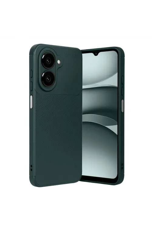 Samsung Galaxy A07 4g Auto Focus Karbon Kapak - Koyu Yeşil