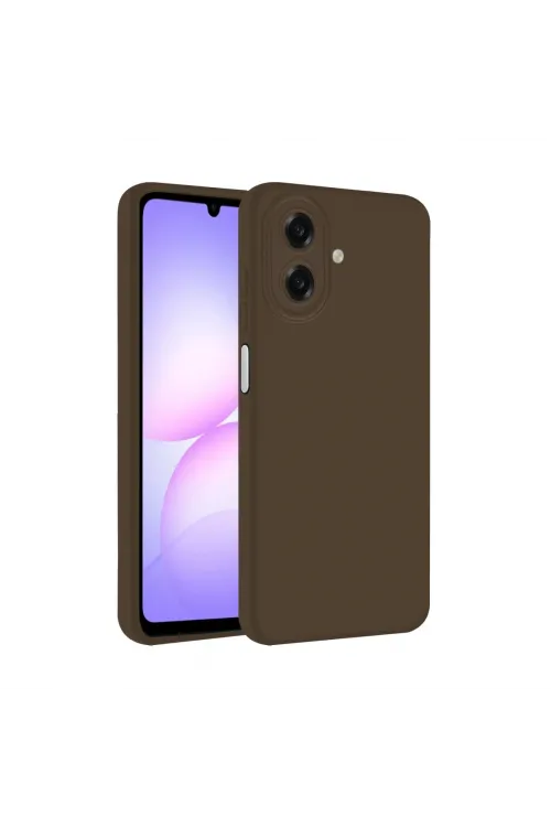 Samsung Galaxy A07 4g First Silikon - Kahverengi