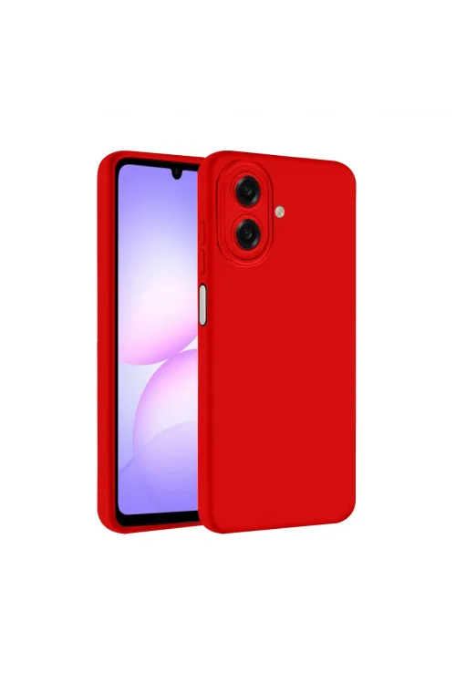 Samsung Galaxy A07 4g First Silikon - Kırmızı
