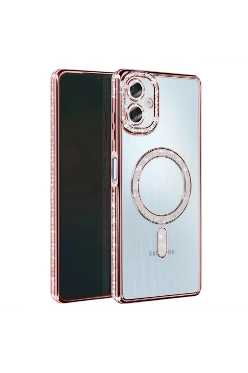 Samsung Galaxy A07 4g Joke Simli Magneticsafe Kılıf - Pembe