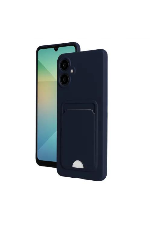 Samsung Galaxy A07 4g Kelvin Kartvizitli Silikon - Lacivert
