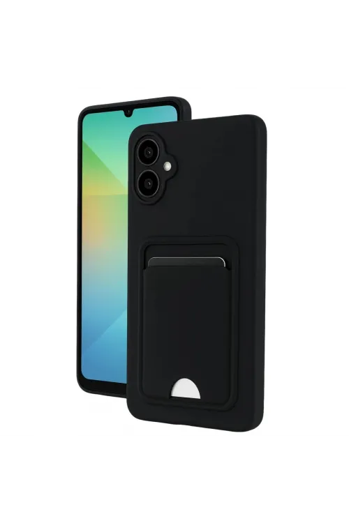 Samsung Galaxy A07 4g Kelvin Kartvizitli Silikon - Siyah