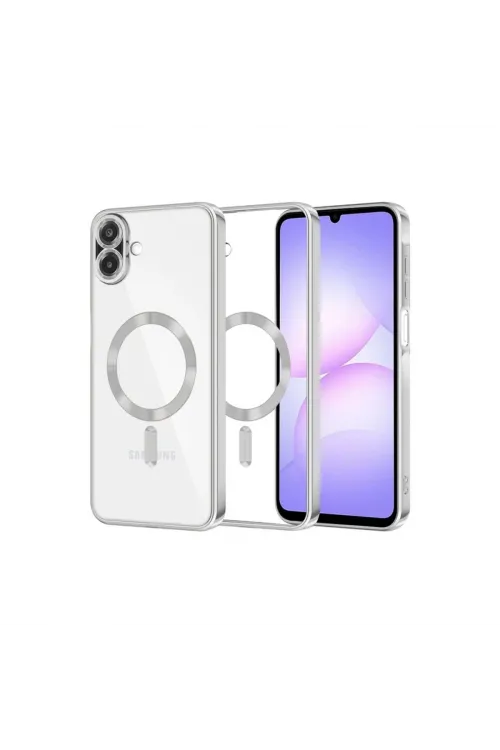 Samsung Galaxy A07 4g Kross Magneticsafe Kapak - Gümüş