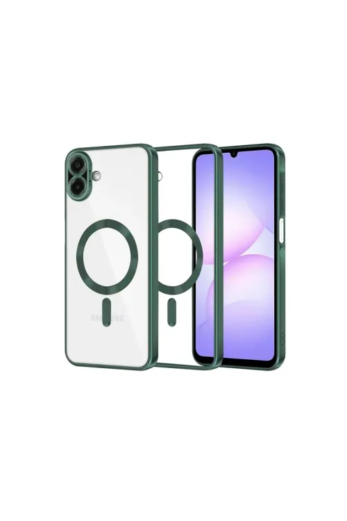 Samsung Galaxy A07 4g Kross Magneticsafe Kapak - Koyu Yeşil