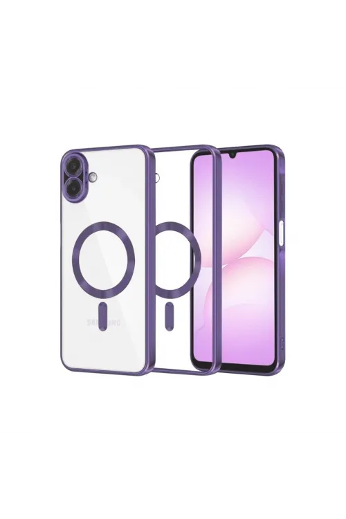 Samsung Galaxy A07 4g Kross Magneticsafe Kapak - Mor