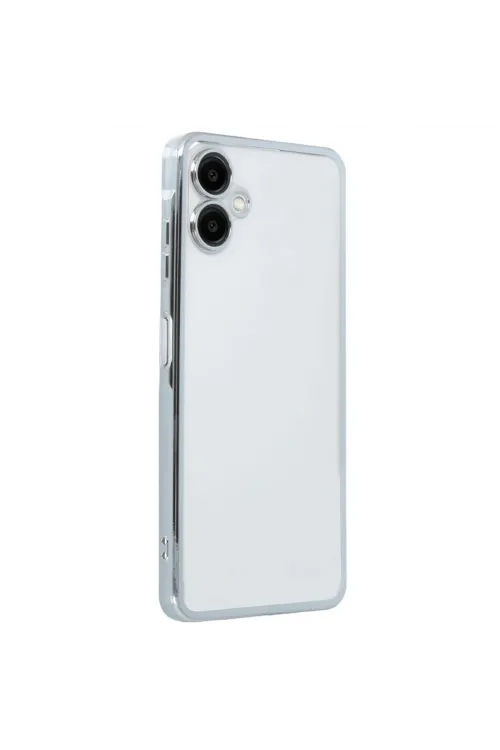 Samsung Galaxy A07 4g Razer Lensli Silikon - Gümüş