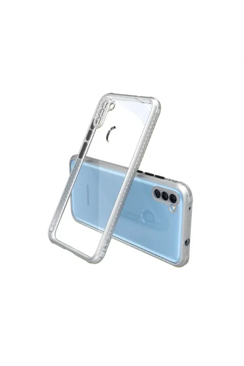 Samsung Galaxy A11 Kılıf Miami Şeffaf Silikon - Şeffaf