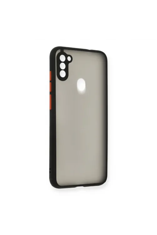 Samsung Galaxy A11 Kılıf Montreal Silikon Kapak - Siyah