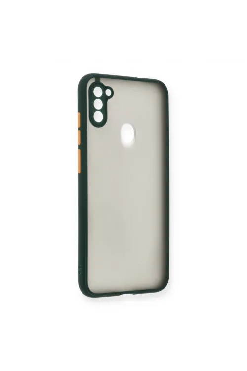 Samsung Galaxy A11 Kılıf Montreal Silikon Kapak - Yeşil