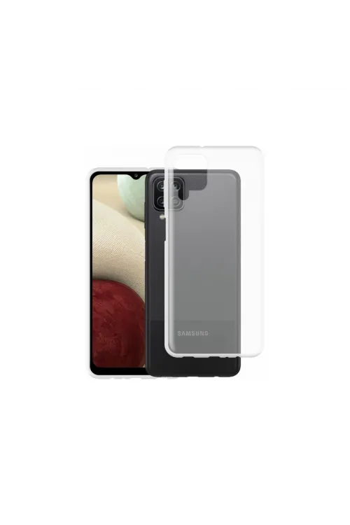 Samsung Galaxy A12 Kılıf Lüx Şeffaf Silikon