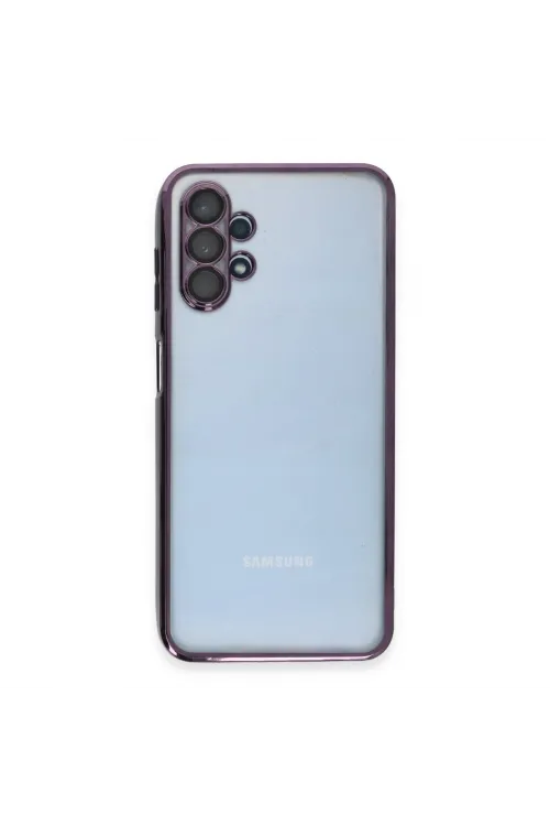 Samsung Galaxy A13 4g Kılıf Razer Lensli Silikon - Mor