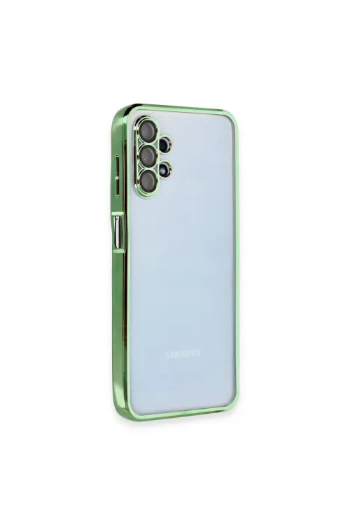 Samsung Galaxy A13 4g Kılıf Razer Lensli Silikon - Yeşil