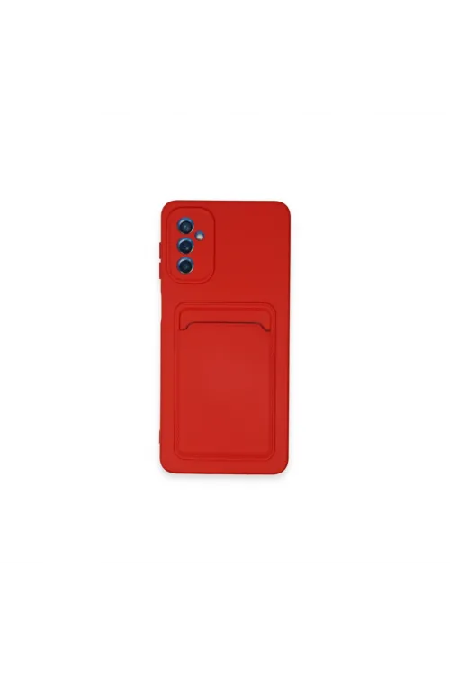 Samsung Galaxy A14 4g Kılıf Kelvin Kartvizitli Silikon - Kırmızı