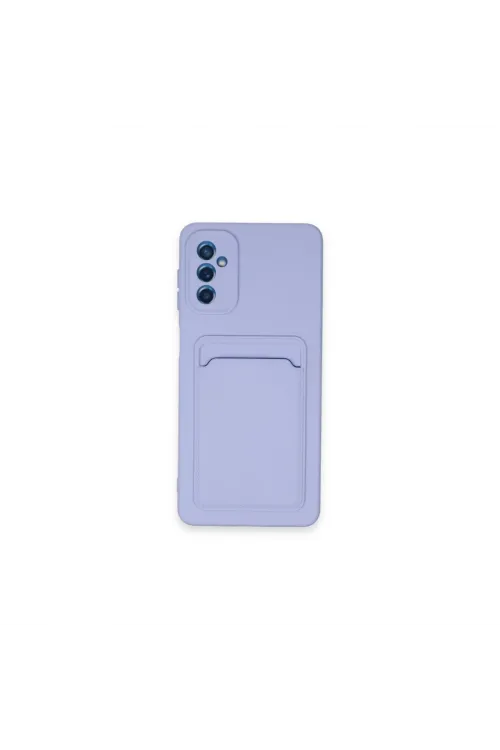 Samsung Galaxy A14 4g Kılıf Kelvin Kartvizitli Silikon - Lila