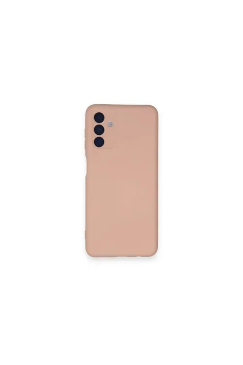 Samsung Galaxy A14 4g Kılıf Nano İçi Kadife Silikon - Pudra