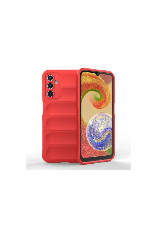 Samsung Galaxy A14 4g Kılıf Optimum Silikon - Kırmızı