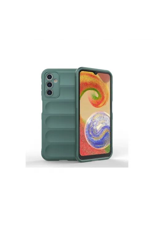 Samsung Galaxy A14 4g Kılıf Optimum Silikon - Koyu Yeşil