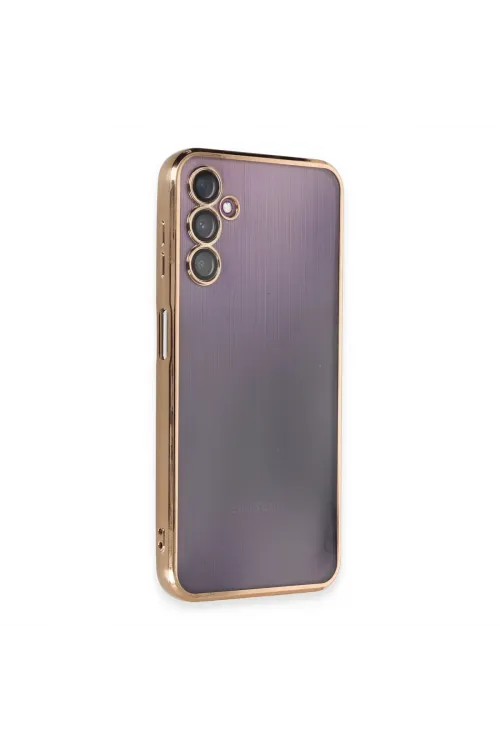 Samsung Galaxy A14 4g Kılıf Razer Lensli Silikon - Gold