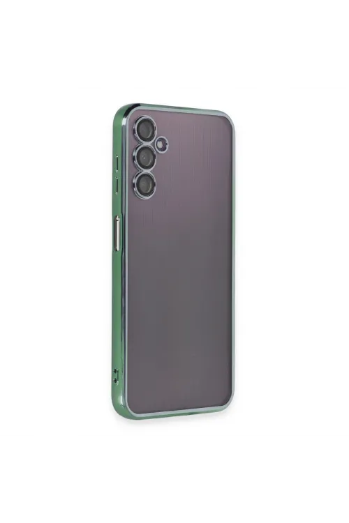 Samsung Galaxy A14 4g Kılıf Razer Lensli Silikon - Yeşil