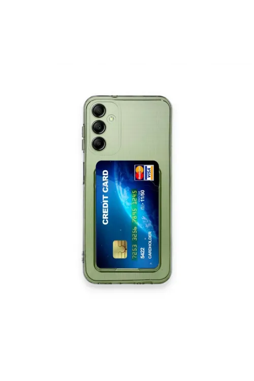 Samsung Galaxy A15 4g Kılıf Kart Şeffaf Silikon - Şeffaf