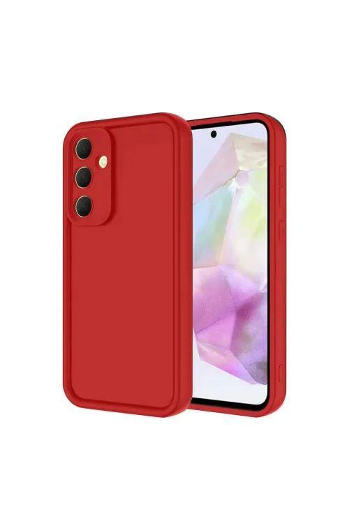 Samsung Galaxy A16 5g Kılıf Viera Silikon - Kırmızı