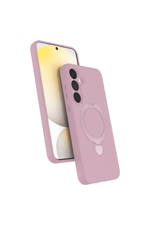 Samsung Galaxy A16 5g Regal Magsafe Standlı Kapak - Açık Pembe