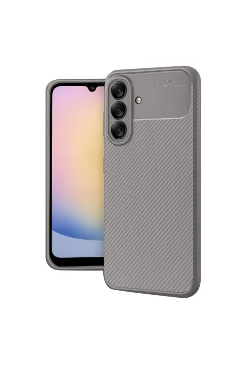 Samsung Galaxy A17 5g Auto Focus Karbon Kapak - Gri
