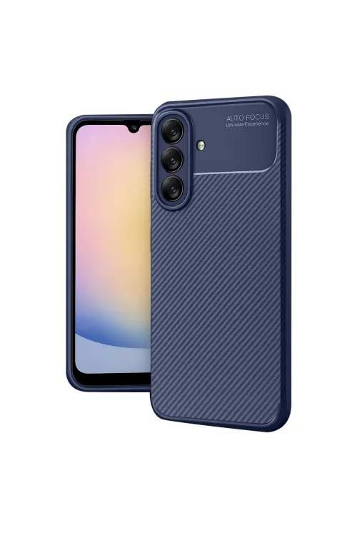 Samsung Galaxy A17 5g Auto Focus Karbon Kapak - Lacivert