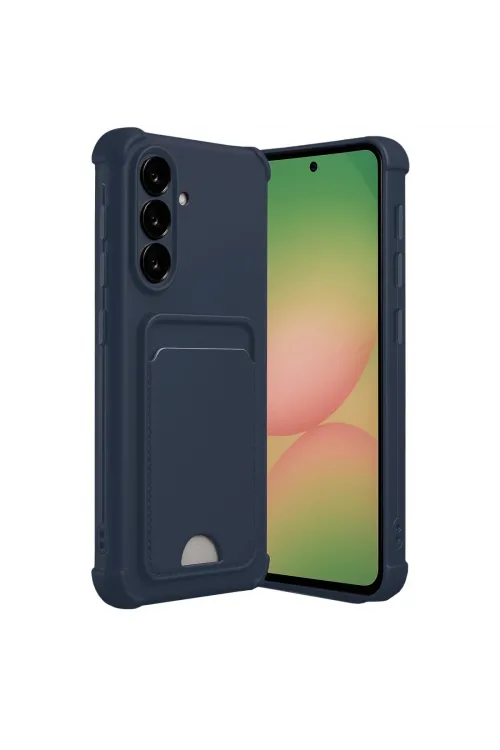 Samsung Galaxy A17 5g Kelvin Kartvizitli Silikon - Lacivert