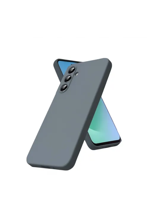 Samsung Galaxy A17 5g Nano İçi Kadife Silikon - Gri
