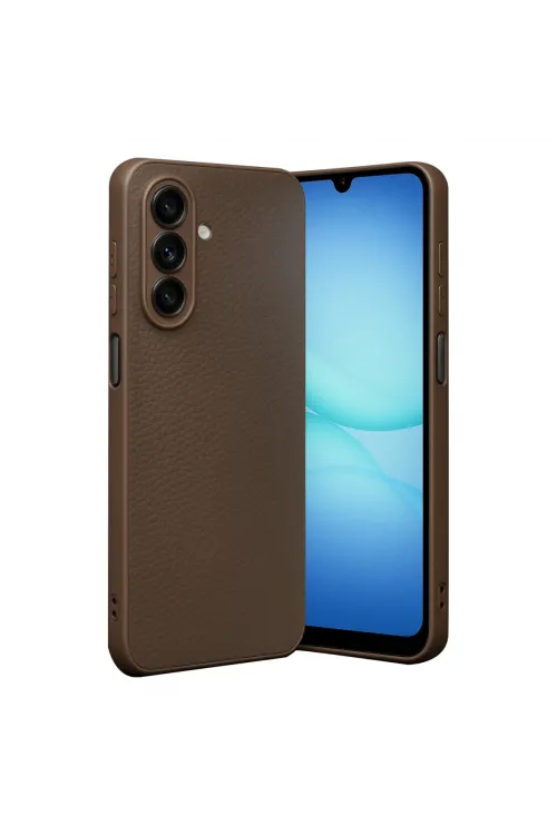 Samsung Galaxy A17 5g Thermax Silikon Kılıf - Kahverengi