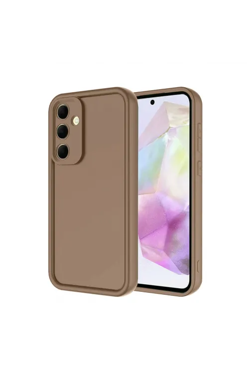 Samsung Galaxy A17 5g Viera Silikon - Kahverengi