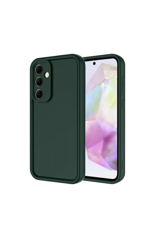 Samsung Galaxy A17 5g Viera Silikon - Koyu Yeşil