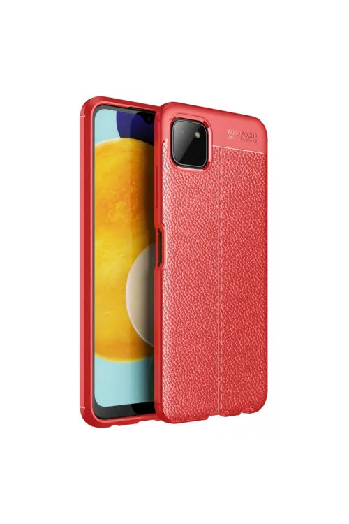 Samsung Galaxy A22 Kılıf Auto Focus Kapak - Kırmızı