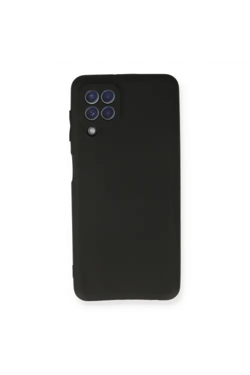 Samsung Galaxy A22 Kılıf First Silikon - Siyah