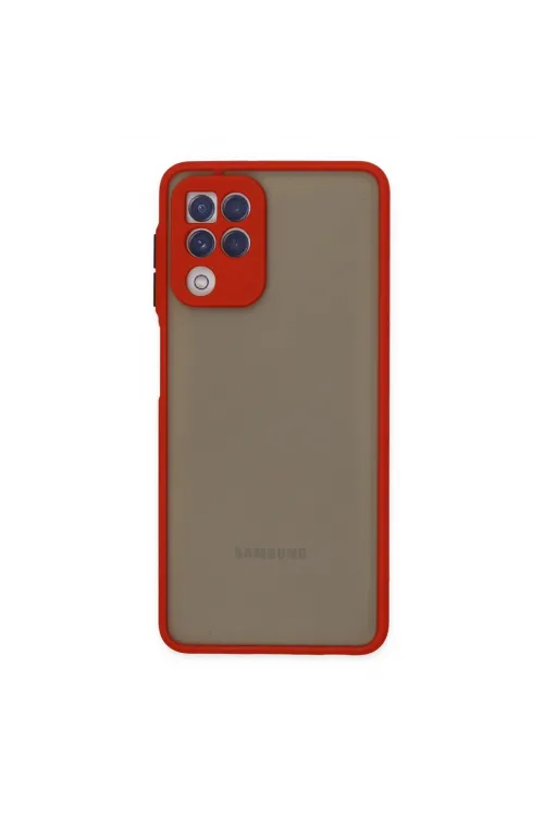 Samsung Galaxy A22 Kılıf Montreal Silikon Kapak - Kırmızı