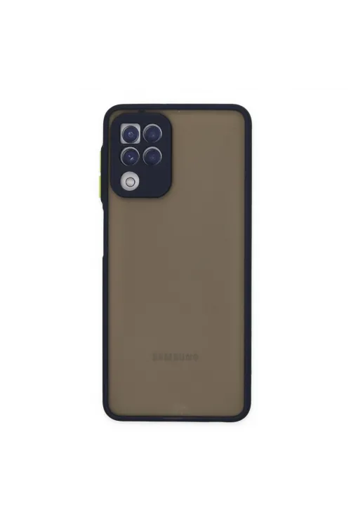 Samsung Galaxy A22 Kılıf Montreal Silikon Kapak - Lacivert