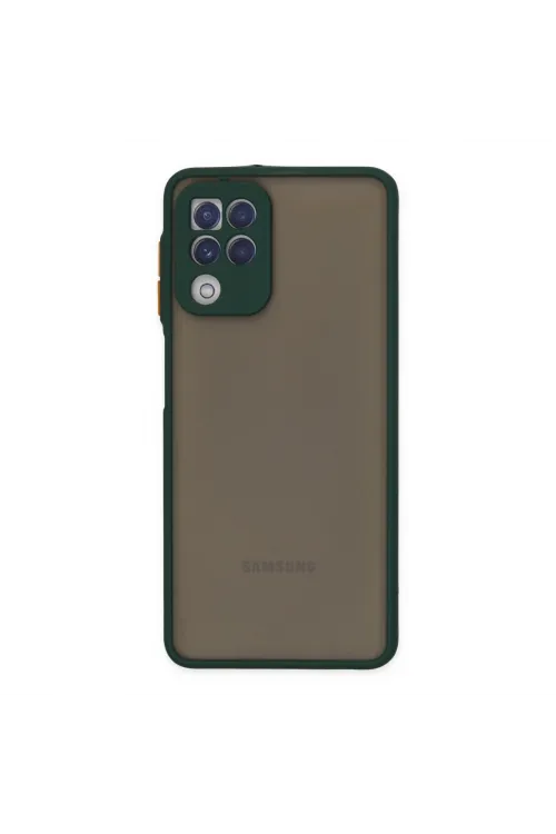 Samsung Galaxy A22 Kılıf Montreal Silikon Kapak - Yeşil