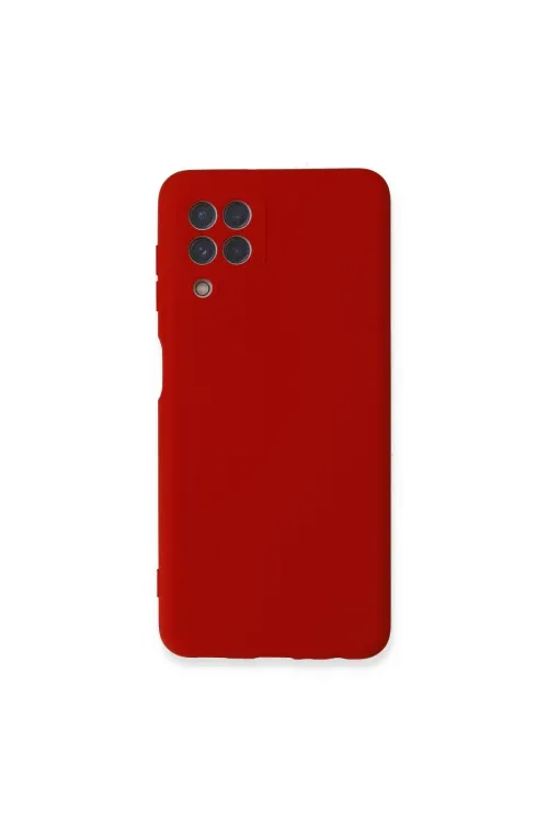 Samsung Galaxy A22 Kılıf Nano İçi Kadife Silikon - Kırmızı