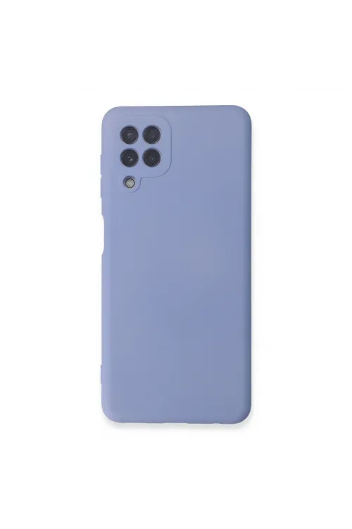 Samsung Galaxy A22 Kılıf Nano İçi Kadife Silikon - Lila