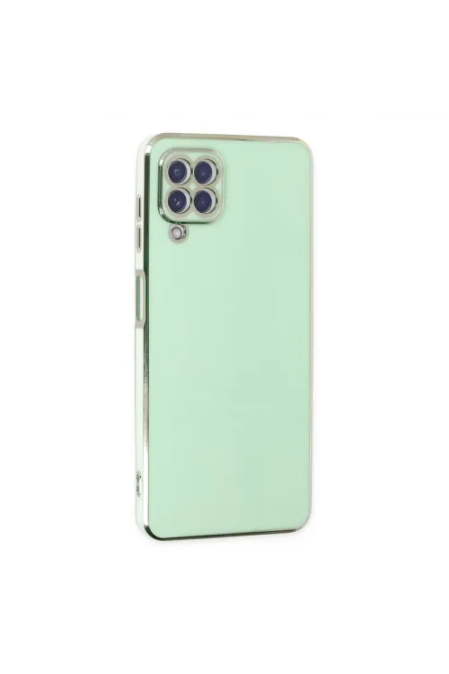 Samsung Galaxy A22 Kılıf Volet Silikon - Açık Yeşil