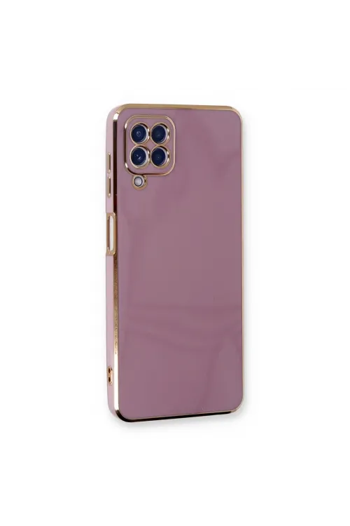 Samsung Galaxy A22 Kılıf Volet Silikon - Mor