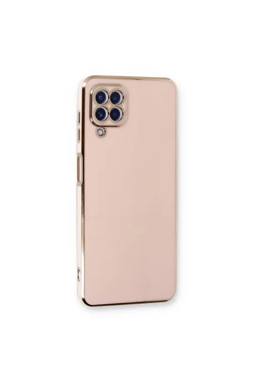 Samsung Galaxy A22 Kılıf Volet Silikon - Pembe